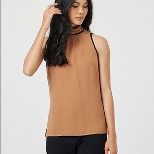 Mock neck blouse